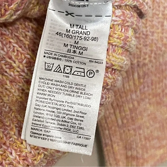 ❌NWOT GAP Chunky Knit Cotton Crewneck Sweater, Medium Tall Cotton - Picture 8 of 9